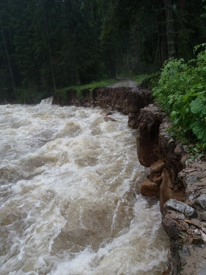 Tatry. Szlaki zamieniły się w rwące potoki. TPN ostrzega [ZDJĘCIA]