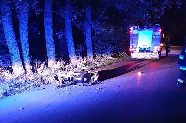 Wypadek motocyklisty w Zabielu, 28.09.2020