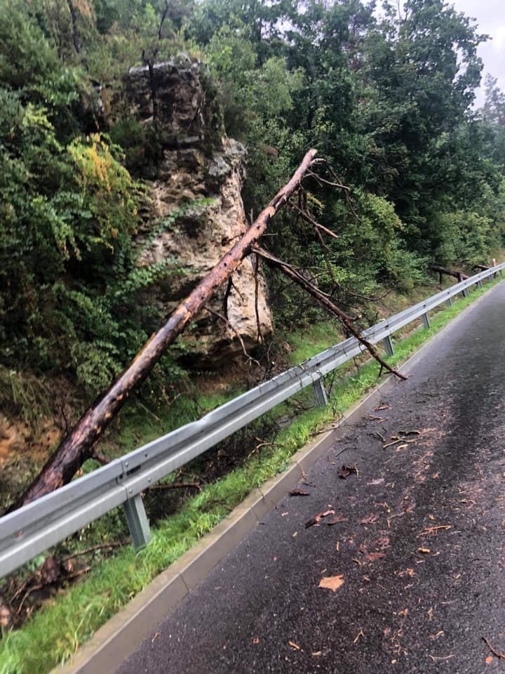 Kilkanaście interwencji strażaków po ulewie w powiecie ostrowieckim. Woda zalewała posesje (ZDJĘCIA)