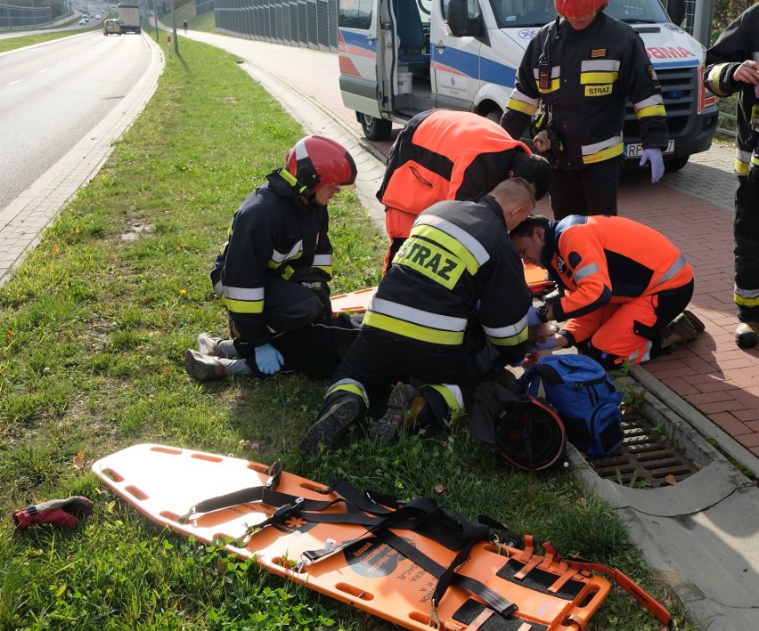 Wypadek wydarzył się we wtorek na al. Wolności w Przemyślu....