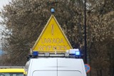 Groźny wypadek na trasie Opatów - Kraśnik. Osobówka zderzyła się czołowo z ciężarówką