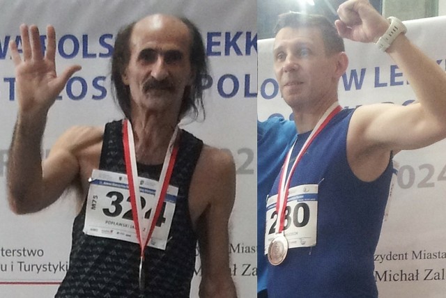 Radomscy medaliści Halowych Mistrzostw Polski Masters – Janusz Popławski i Wojciech Podmanicki.