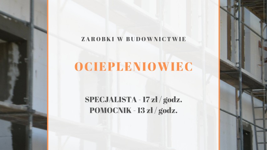 Ile płacą specjalistom i pomocnikom za godzinę pracy na...