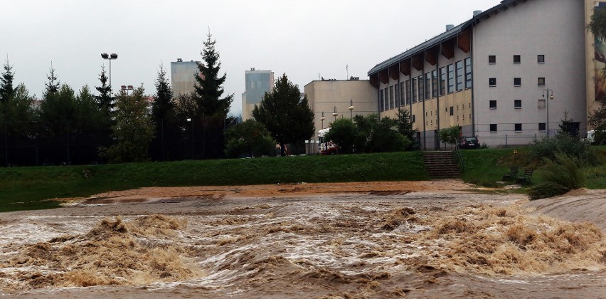 Najgroźniejsza jest Kamienica. Alarm powodziowy w Nowym Sączu [ZDJĘCIA]