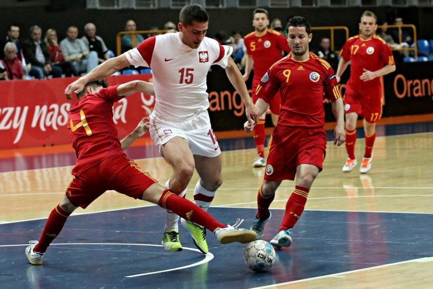 Futsal: Reprezentacja Polski zremisowała z Rumunią na Globusie (ZDJĘCIA)