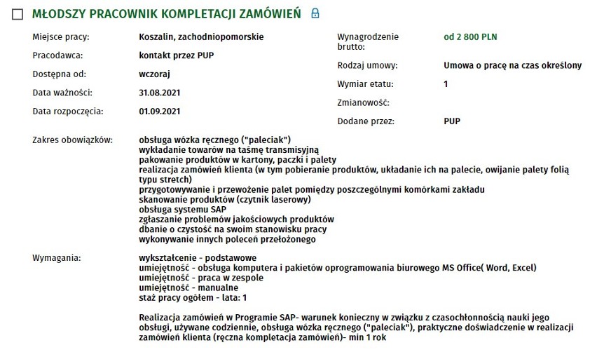 Szukasz pracy w Koszalinie i regionie? Sprawdź, jakie oferty...