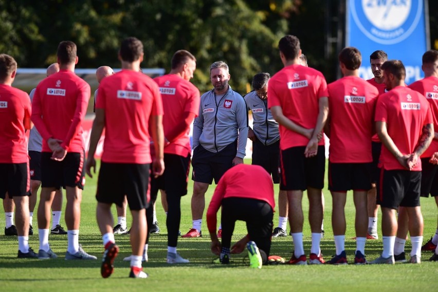 Trening reprezentacji Polski przed meczem z Włochami