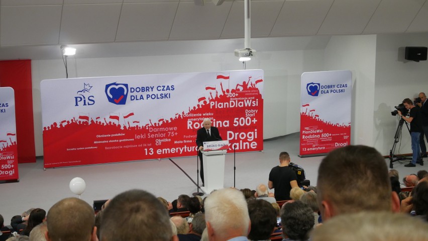 Jarosław Kaczynski przyjechał na konwencję wyborczą do...