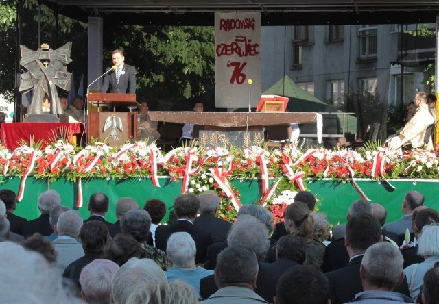 Piotr Duda w swoim wystąpieniu nazwał uczestników czerwcowych wydarzeń bohaterami.  