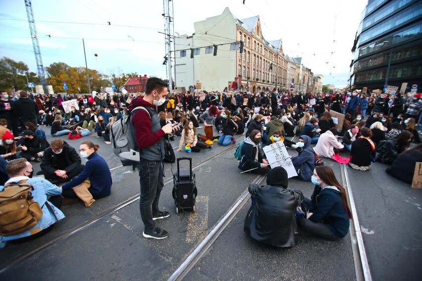 Protesty we Wrocławiu przeciwko decyzji Trybunału