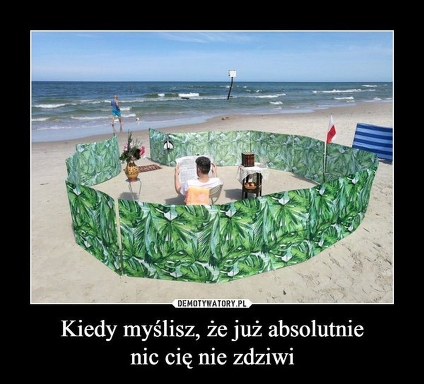 Wakacje 2023 MEMY. Sposoby na upały i Janusze plażingu i...