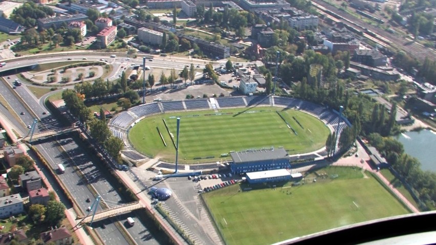 Zdjęcia stadionu Ruchu Chorzów udostępnione projektantom