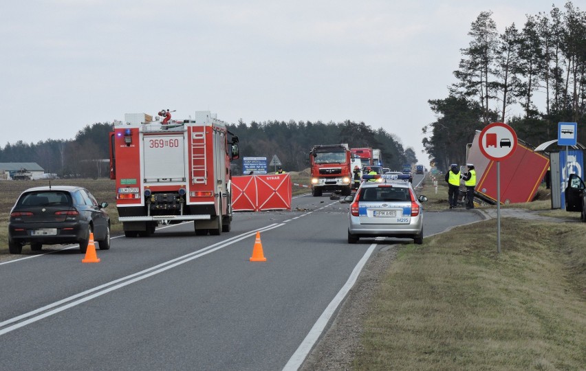 Śmiertelny wypadek na drodze Ostrołęka - Łomża