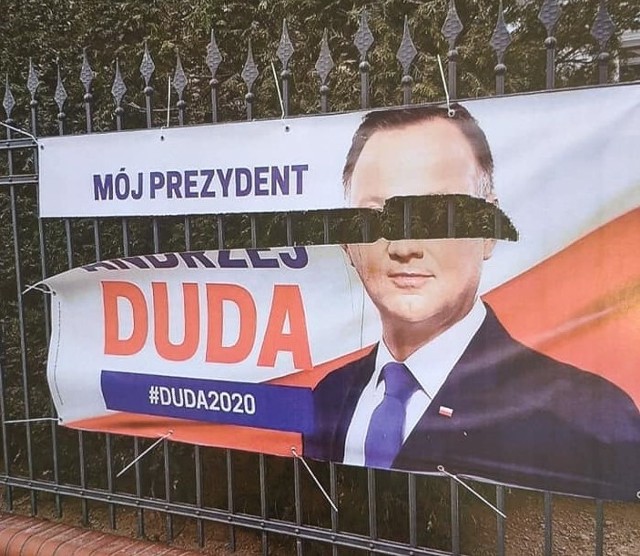 Opolski PiS skarży się na niszczenie materiałów wyborczych Andrzeja Dudy