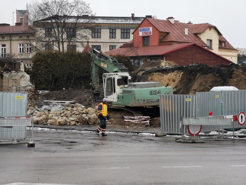 Rozbiórka wiaduktu na ul. Krakowskiej w Chrzanowie