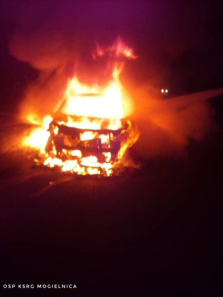 Do pożaru samochodu doszło w miejscowości Brzostowiec w...