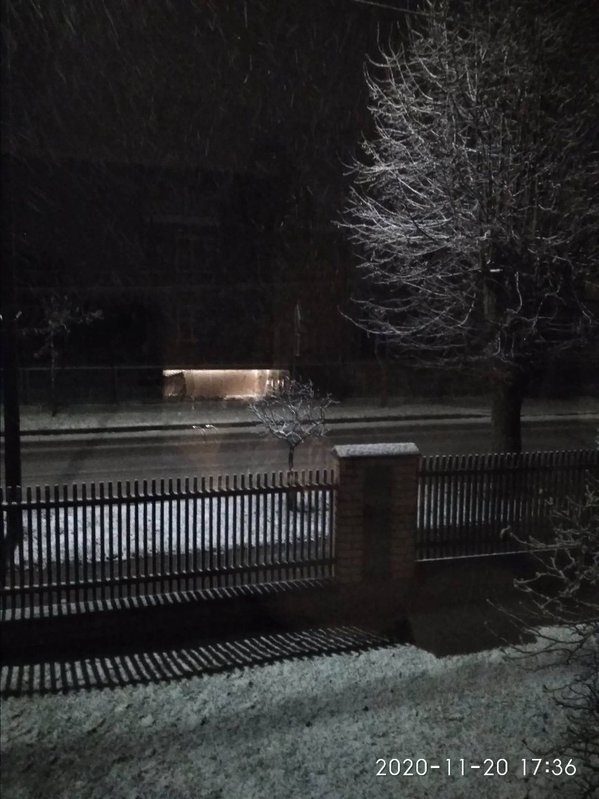 Pierwszy śnieg w województwie podlaskim. Uwaga na przymrozki! (zdjęcia)