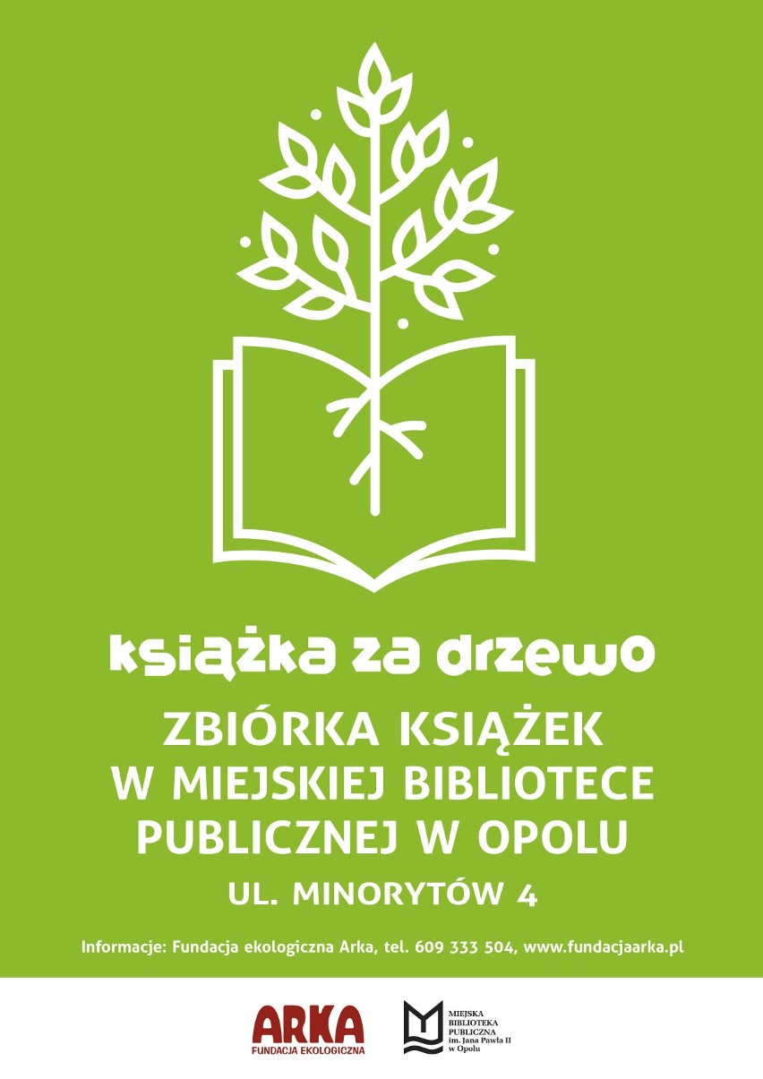 Akcja "Książka za drzewo" w Opolu. Zasadź drzewo, dostaniesz książkę 