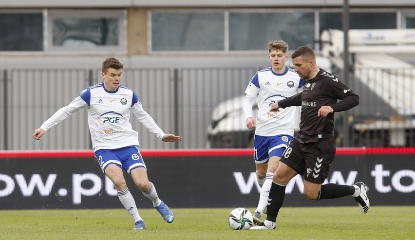 Lukas Podolski zdobył w Mielcu zwycięską bramkę dla Górnika....