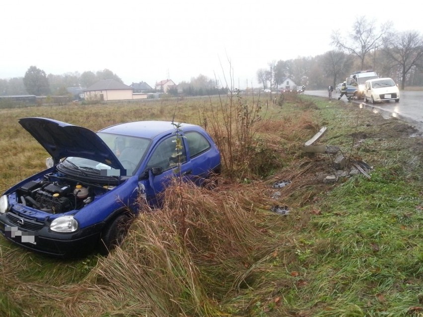 Wypadek w Czarnowcu. 20-latka wjechała w słup [ZDJĘCIA]