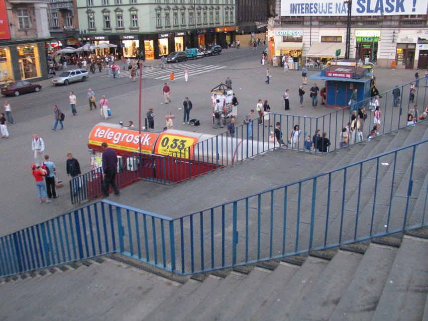 Tak wyglądał dworzec PKP w Katowicach i plac Wilhelma...