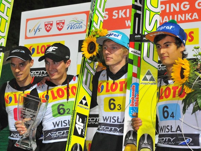 LGP w Wiśle - konkurs drużynowyPolscy skoczkowie zajęli drugie miejsce podczas zawodów LGP w skokach narciarskich w Wiśle