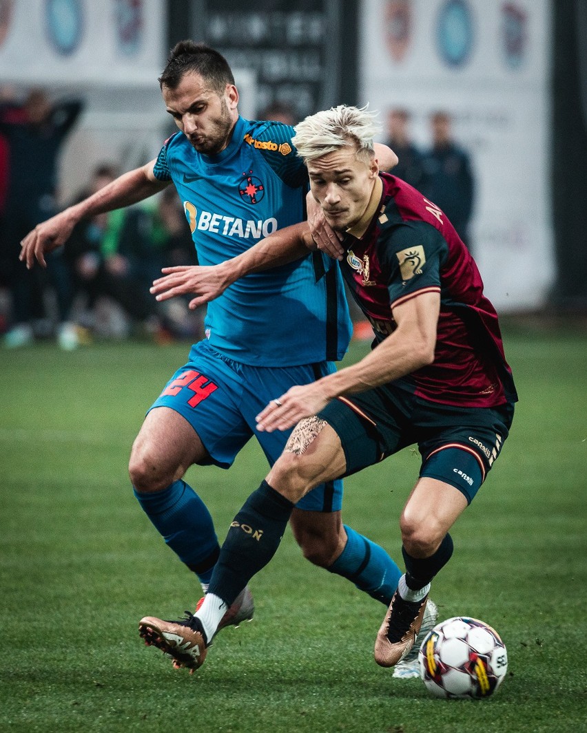 Pogoń Szczecin pokonała 2:0 FCSB Bukareszt.