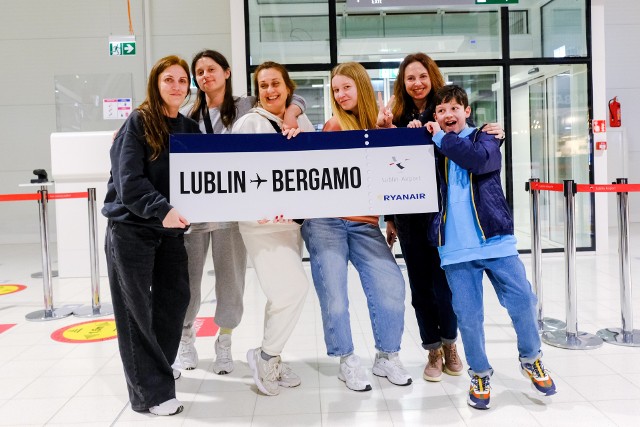 Lot inauguracyjny z Lublina do Bergamo odbył się w niedzielę (26 marca).
