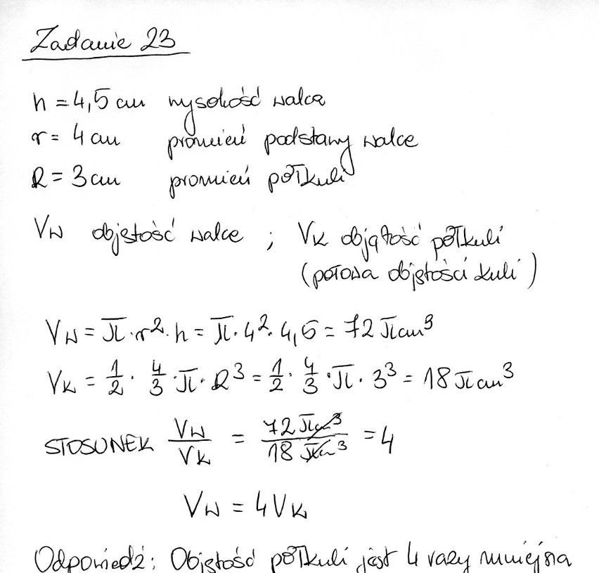 Egzamin gimnazjalny 2016. Matematyka [ODPOWIEDZI, ARKUSZ CKE]