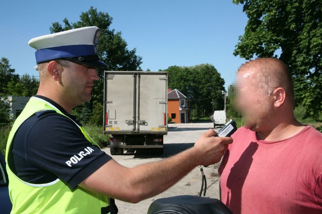 Policjanci sprawdzali też trzeźwość kierowców 