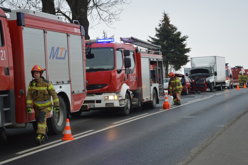 Wypadek w Szklanej koło Proszowic