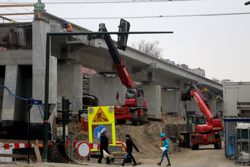 Kraków. Nowe zdjęcia z budowy wiaduktu na Grzegórzeckiej