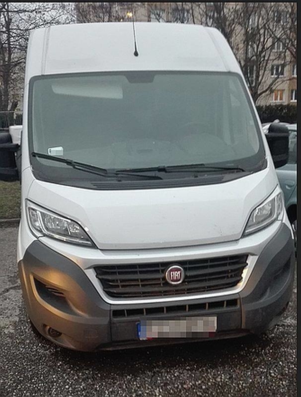 Fiat Ducato został skradziony w listopadzie na terenie Zielonej Góry. Odnalazł się na bydgoskim parkingu.