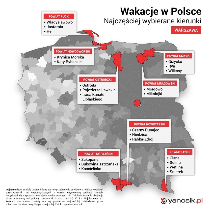 W góry, na Mazury czy nad Morze Bałtyckie? Jaki kierunek...