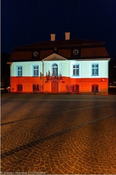Prezydent RP uhonorował Białystok. Mieliśmy najpiękniejszą iluminację [FOTO]