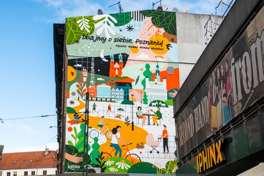 Przy ulicy Gwarnej w Poznaniu można podziwiać nowy mural....
