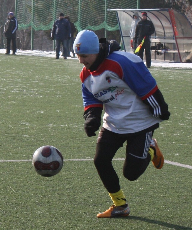 Jakub Chrzanowski, strzelił dla Broni Radom w meczu z Centrum Radom pierwszego gola.