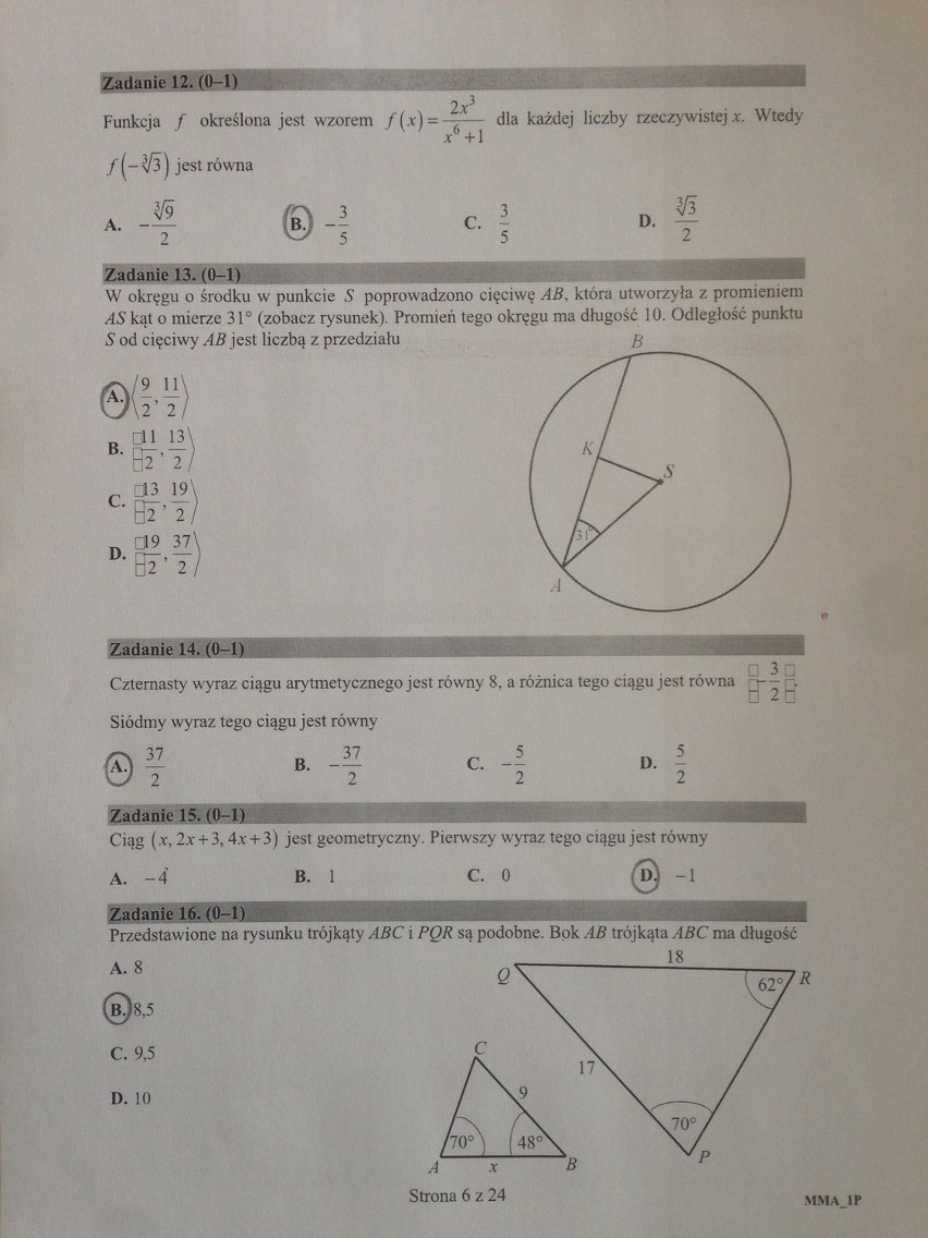 Matura 05.05.2016 z matematyki rozwiązana - poziom...