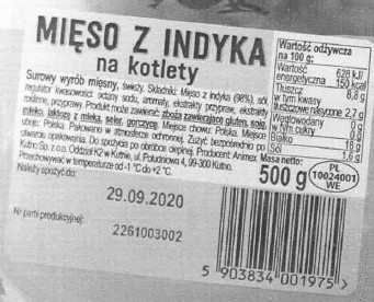 Sanepid wykrył salmonellę w mięsie na kotlety z indyka....