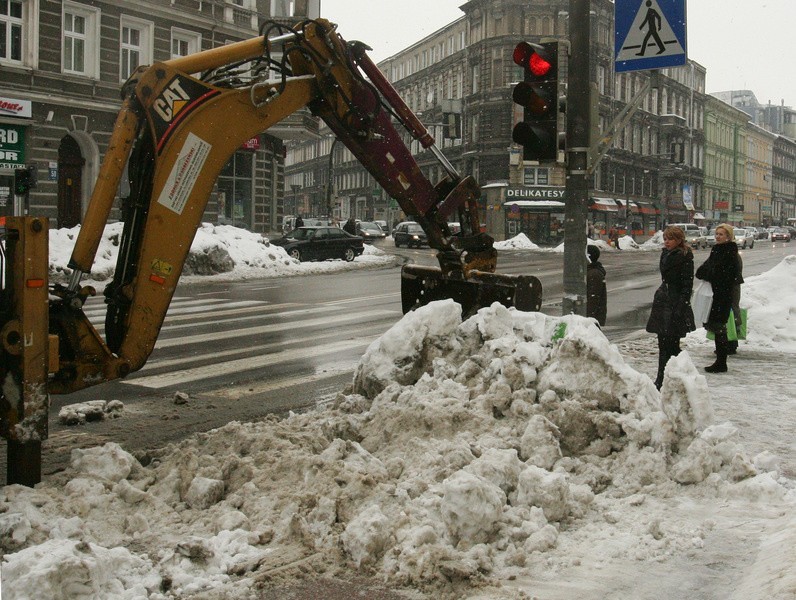 Wywozenie śniegu ze Szczecina