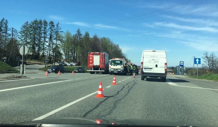 Gaj. Wypadek na zakopiance. Jedna osoba ranna [AKTUALIZACJA]