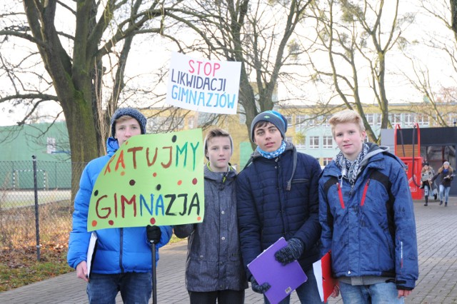 W grudniu w Poznaniu odbył się protest przeciwko likwidacji gimnazjów