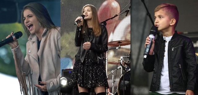 Podczas festiwalu w Londynie - 17-letnia Julia Pawłowska ze Stalowej Woli, 16-letnia Natalia Toczyska i 8-letni Miłosz Czubacki, oboje z Zaklikowa