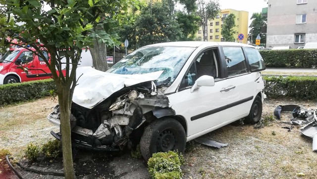 Wypadek w centrum Dobrodzienia.