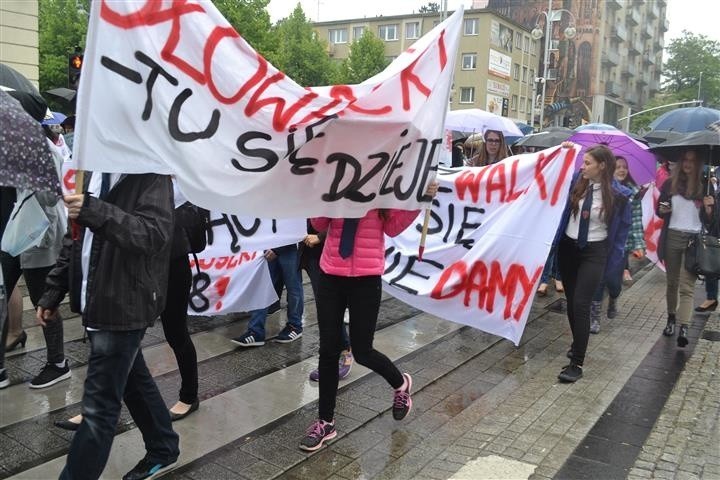 Częstochowa: Protest w obronie I Liceum Ogólnokształcącego...