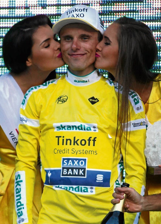 Rafał Majka zdobył niedawno koszulkę najlepszego górala Tour de France, w sobotę zaś żółty trykot zwycięzcy Tour de Pologne