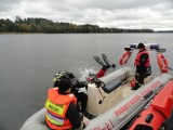 Strażacy płetwonurkowie trenowali na jeziorze Czos (zdjęcia)