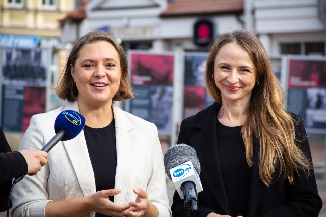 Konferencja prasowa Anny Górskiej i Agnieszki Dziemianowicz-Bąk w sprawie umów śmieciowych