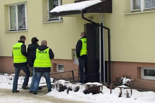 Grzegorz O. w drodze na wizję lokalną, która odbyła się wczoraj przed południem.