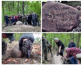 Odnaleźli głaz prezydenta. Zabytkowy pomnik w szczecińskim Skolwinie [ZDJĘCIA]